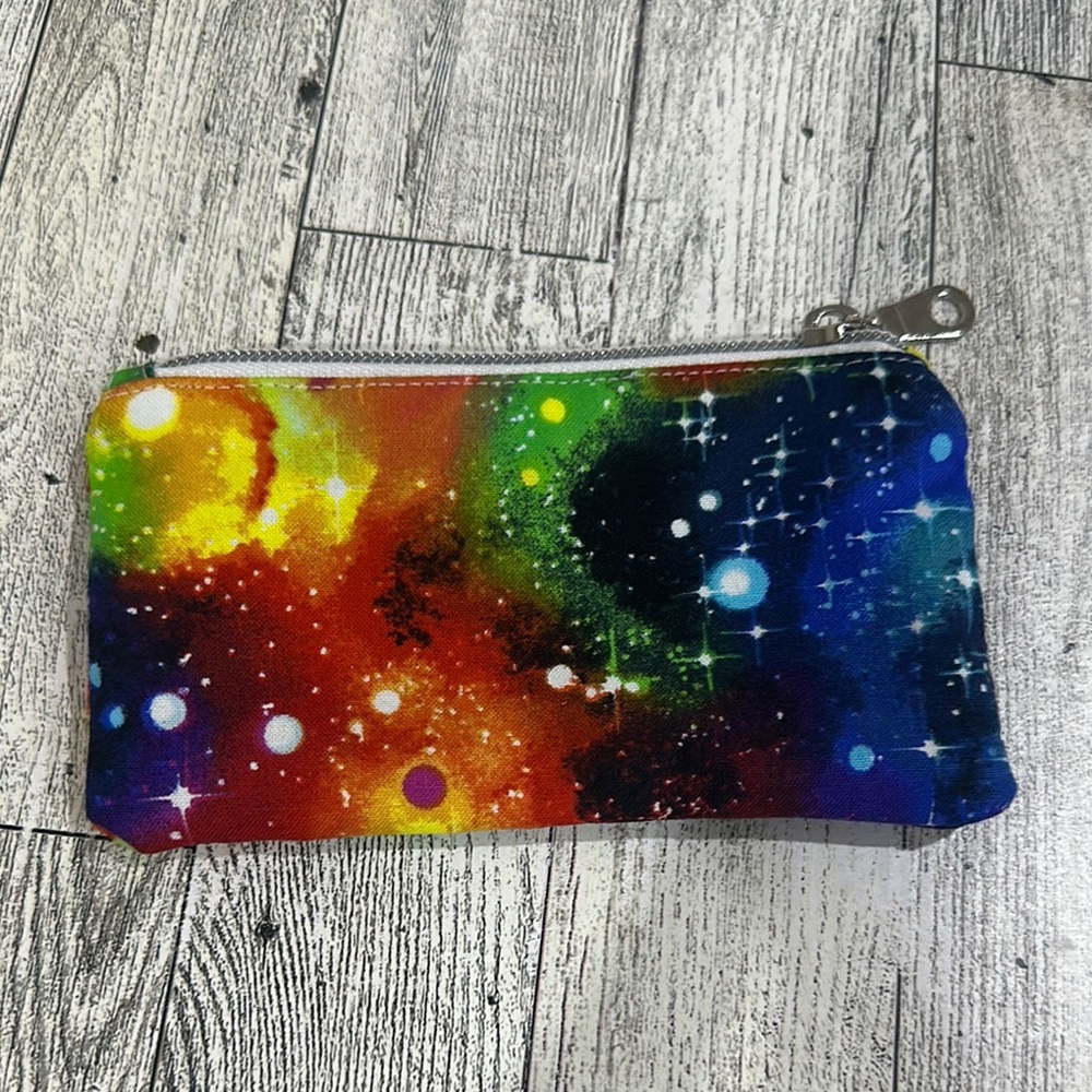 Chic Jem Colorful Galaxy Print coin zipper Pouch